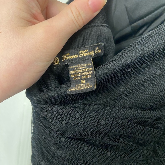 Forever 21 Black Midi Dress - Picture 4 of 4